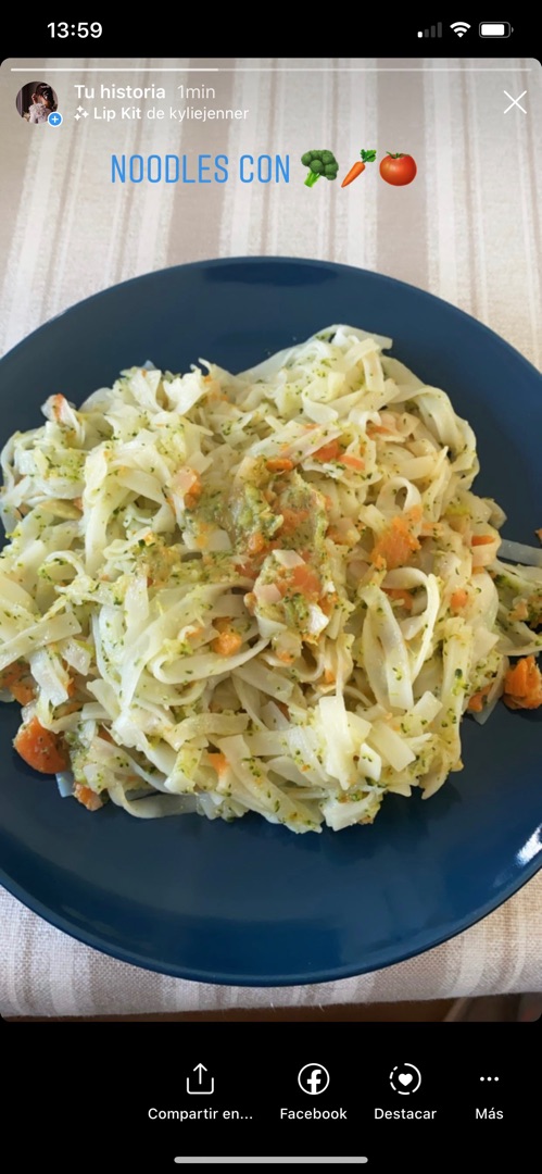 Noddels de arroz con verduras (2 personas) 