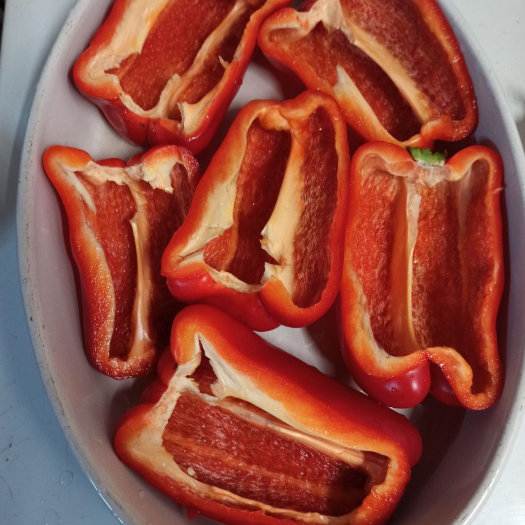 Pimientos rellenos de carne Paso 0