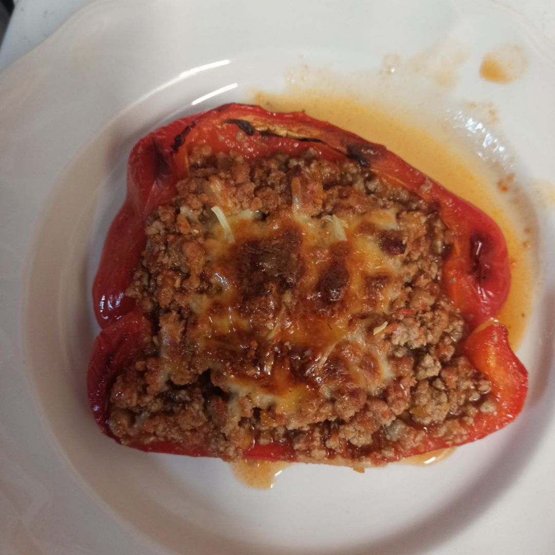 Pimientos rellenos de carne Paso 5