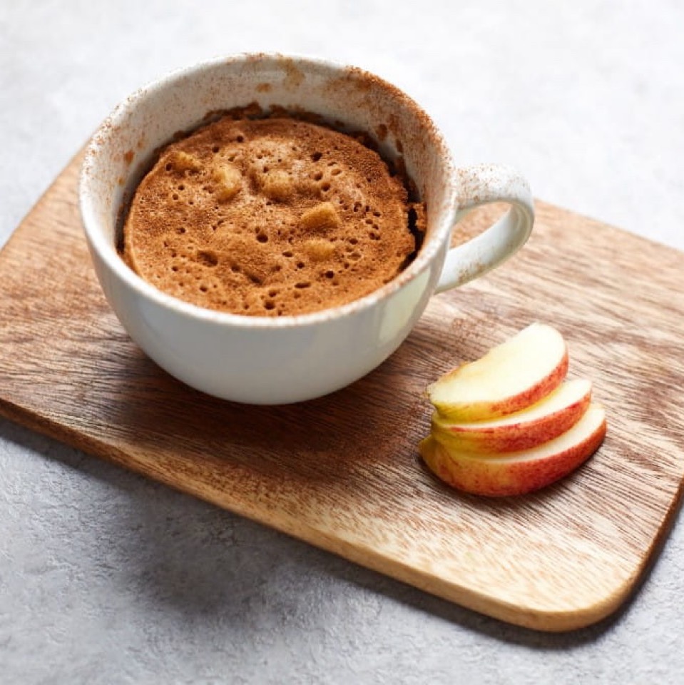 Mugcake de manzana Mugcake de manzana