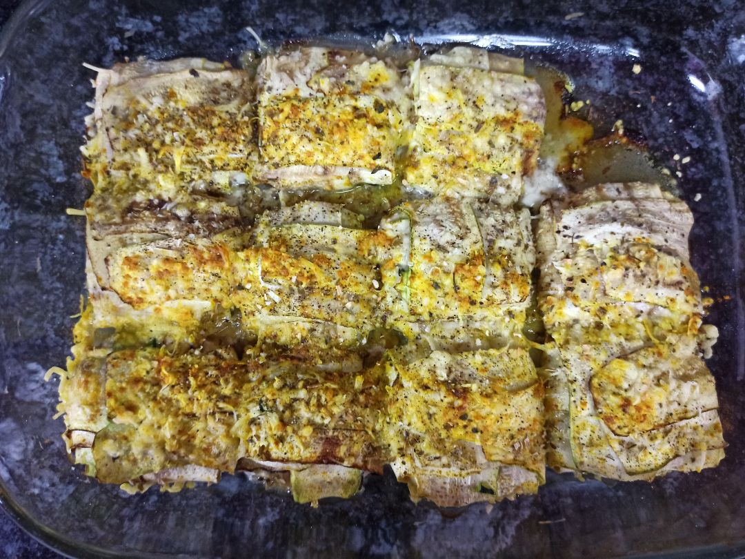 Paquetitos de calabacín rellenos de manzana, roquefort y nueces Paso 4 Paquetitos de calabacín rellenos de manzana, roquefort y nueces Paso 4