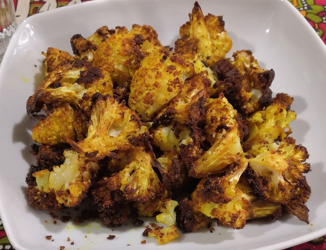 Coliflor al horno. Coliflor al horno.