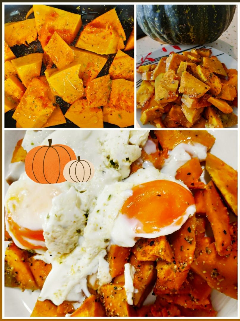 Huevos rotos con calabaza Huevos rotos con calabaza