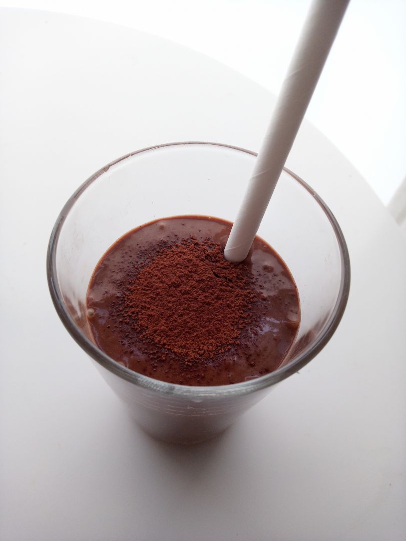 Batido de chocolate y plátano Batido de chocolate y plátano