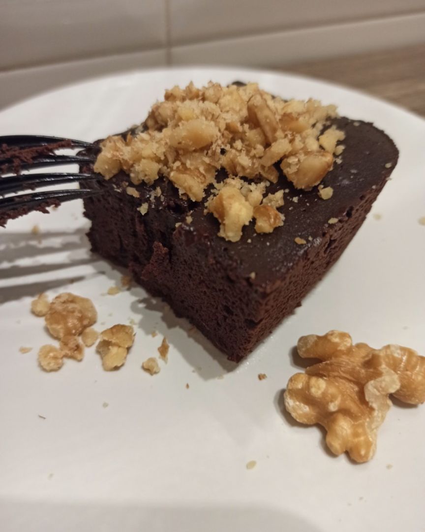 Brownie al microondas Brownie al microondas
