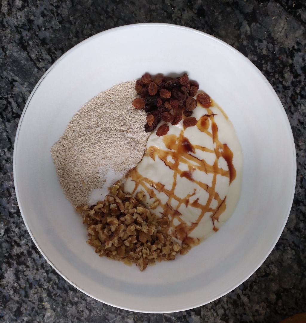 Tarta de manzana y nueces.Step 0