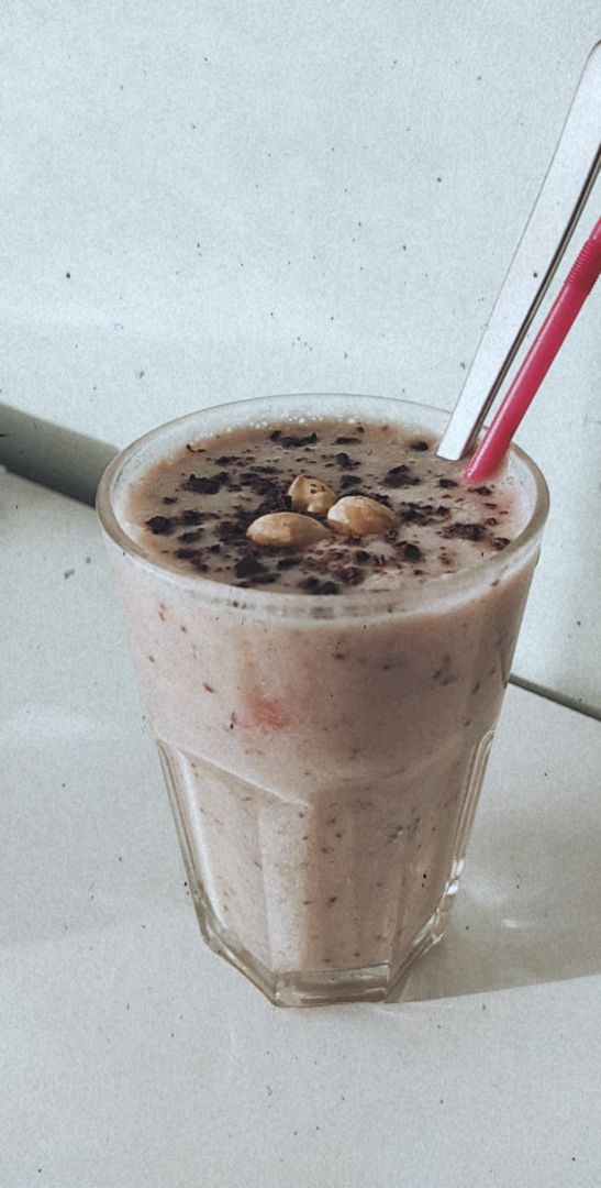 Batido de 🍓, 🍌 & chía Batido de 🍓, 🍌 & chía