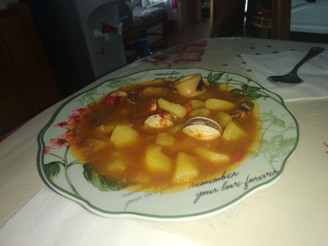 Patatas a la marinera 🦑