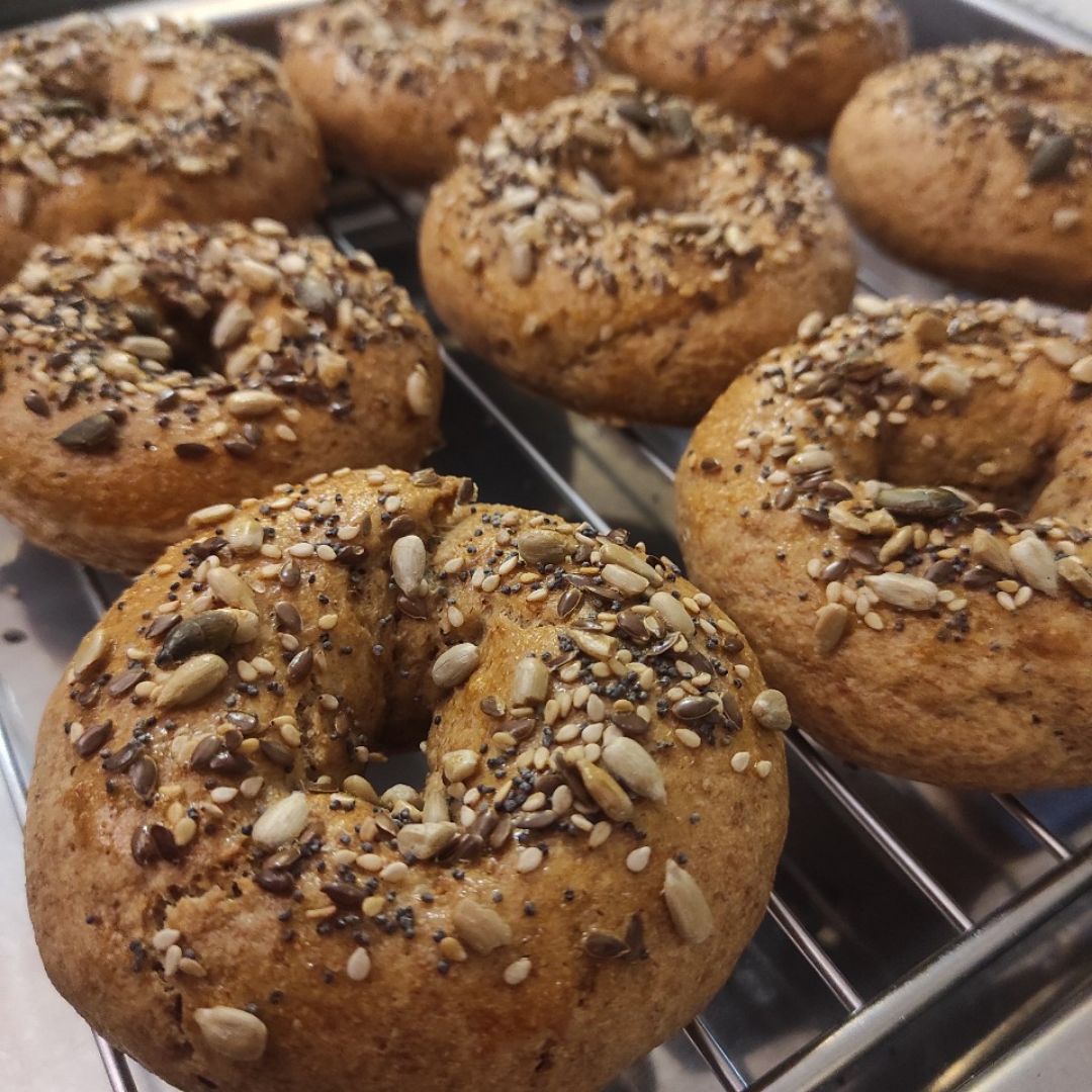 Bagels de espelta integral 🌾🥯