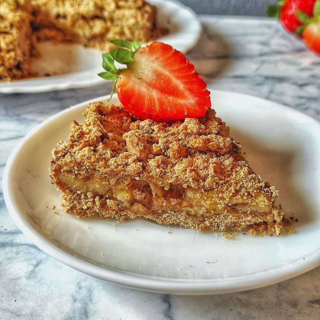 CRUMBLE DE MANZANA Y PLÁTANO