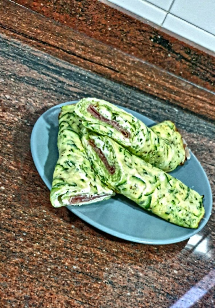 Wrap de calabacín rellenos