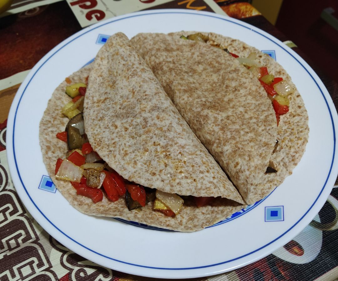 Tortitas integrales con verdura Tortitas integrales con verdura