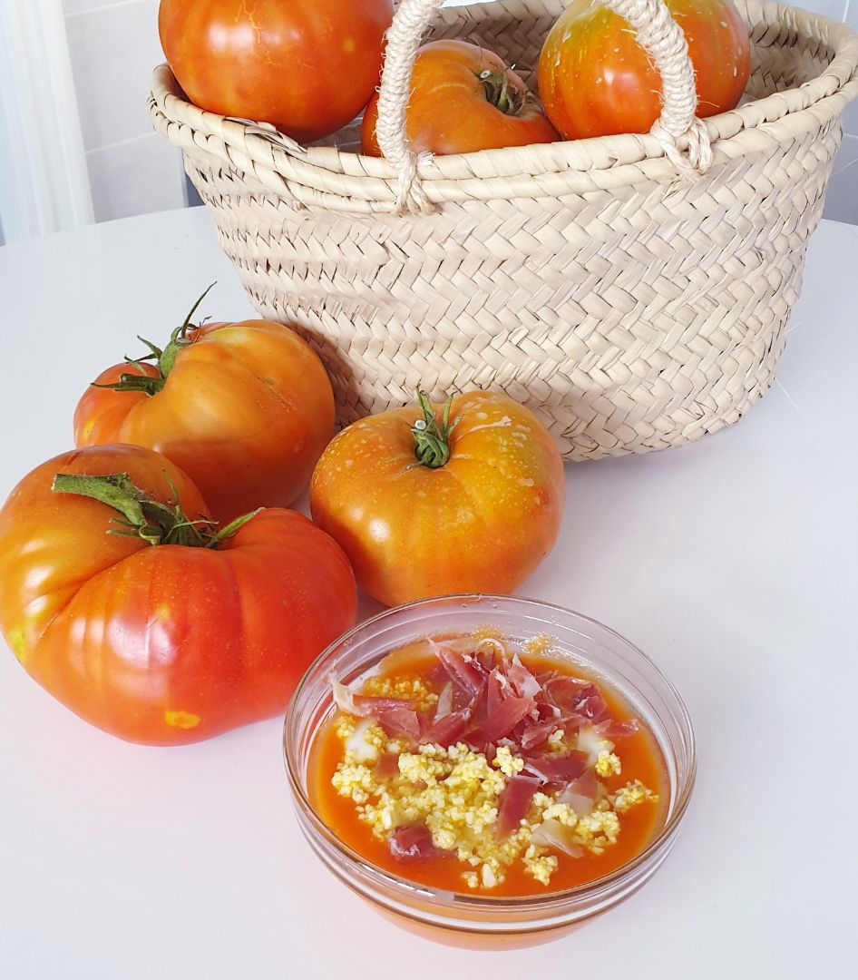 Salmorejo con zanahoria Salmorejo con zanahoria