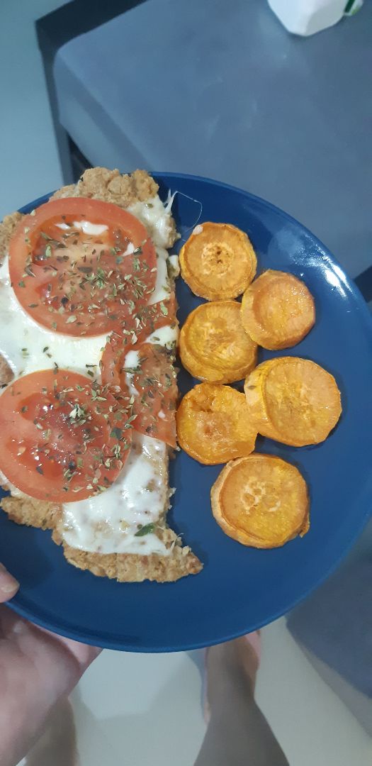 Pizza de soja Texturizada sin harina Paso 4 Pizza de soja Texturizada sin harina Paso 4