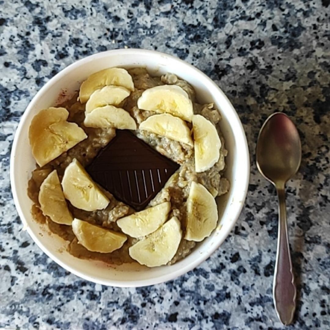 Porridge manzana y plátano