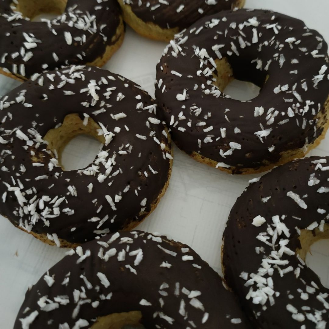 Donuts de zanahoria y chocolate Donuts de zanahoria y chocolate