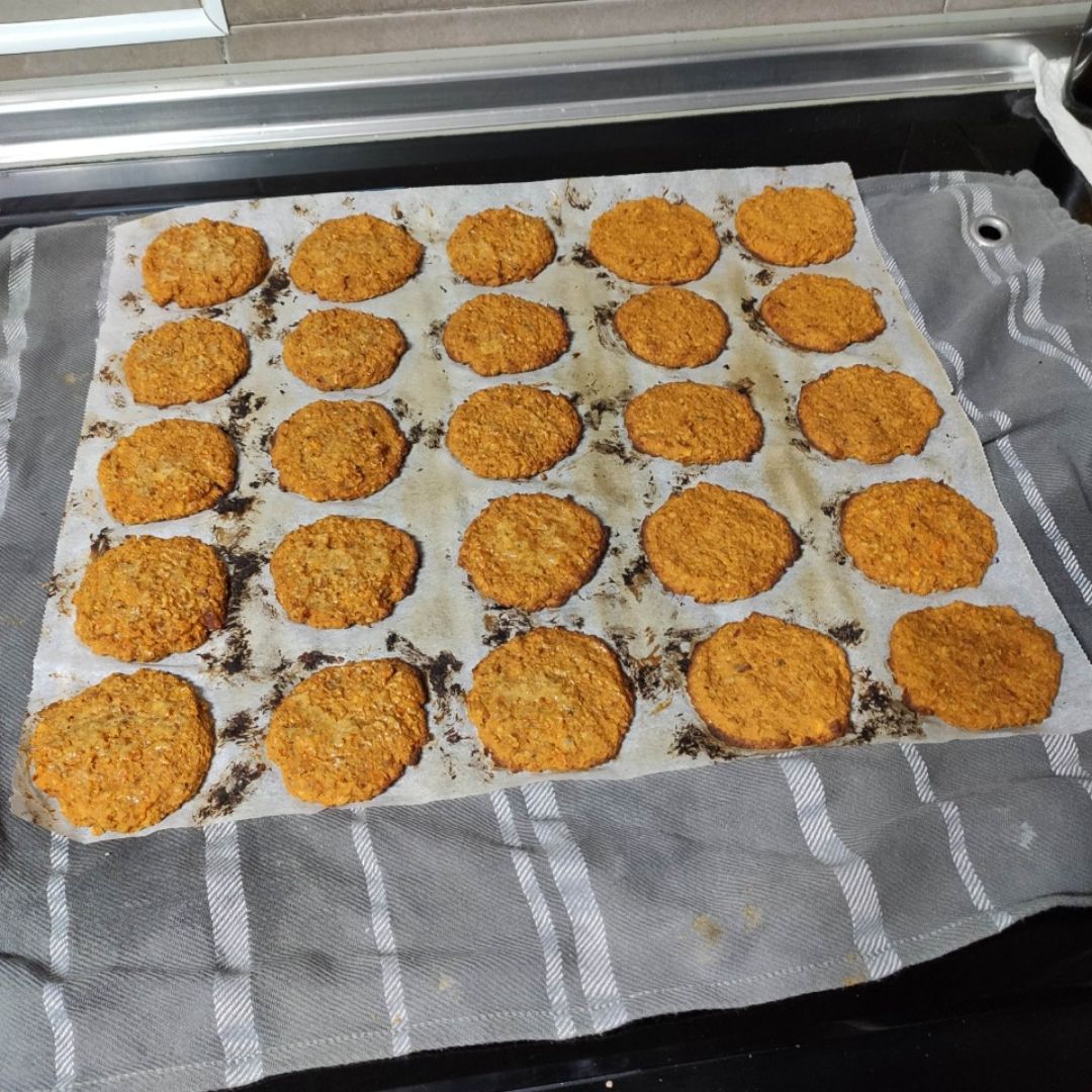 Galletas de boniato y zanahoria
