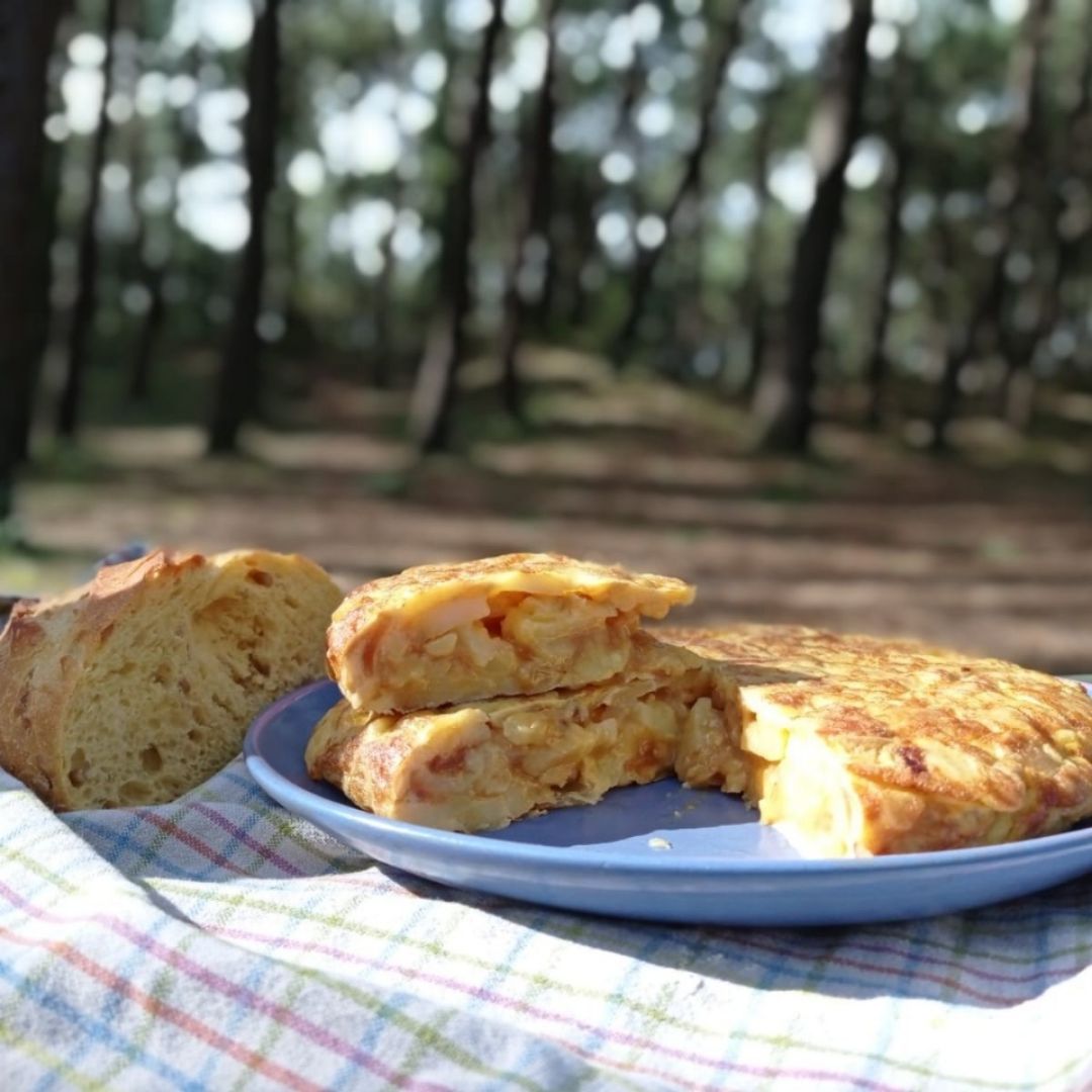 Tortilla de patatas con cebolla Tortilla de patatas con cebolla