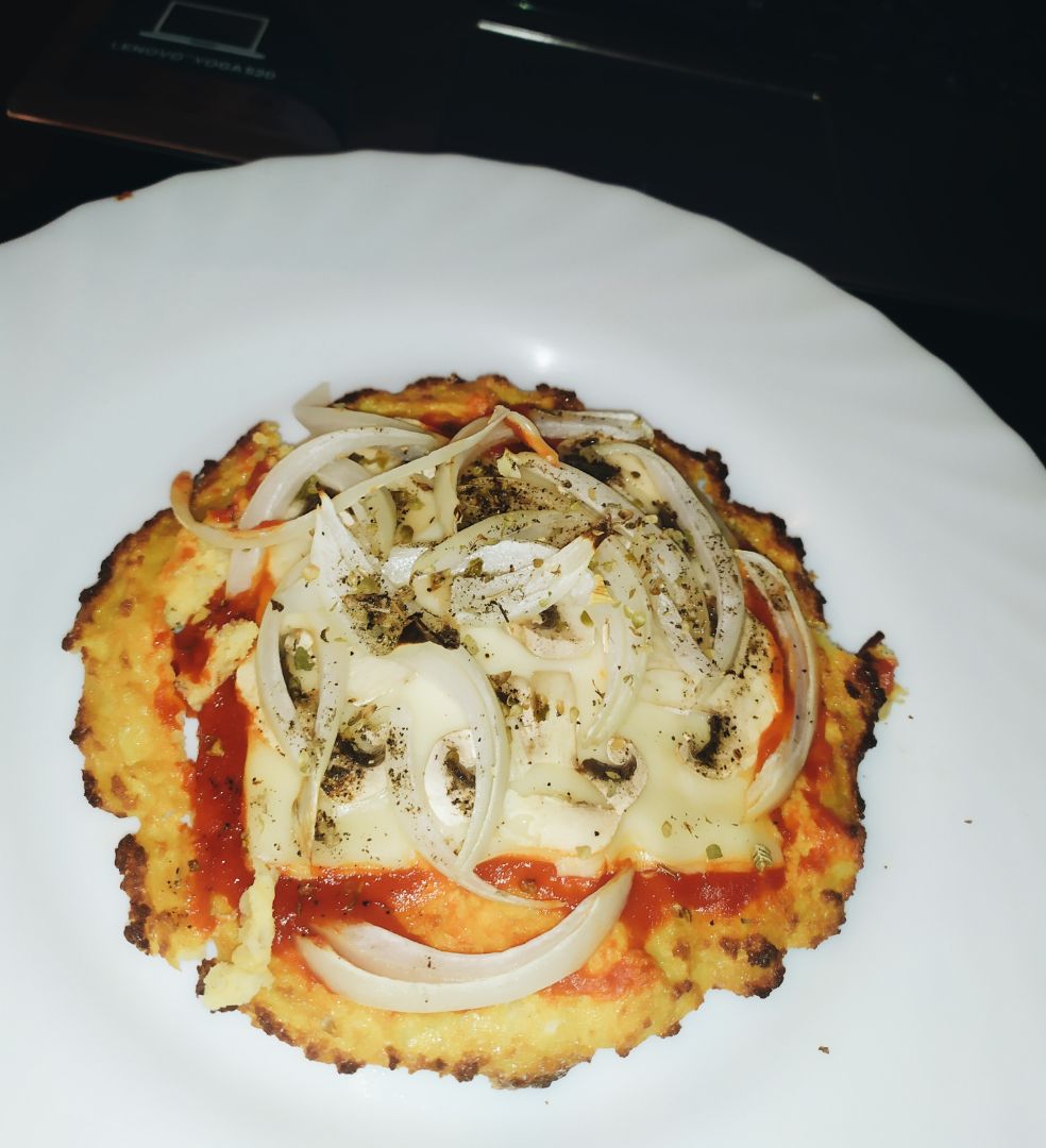 Mini pizza de coliflor Mini pizza de coliflor