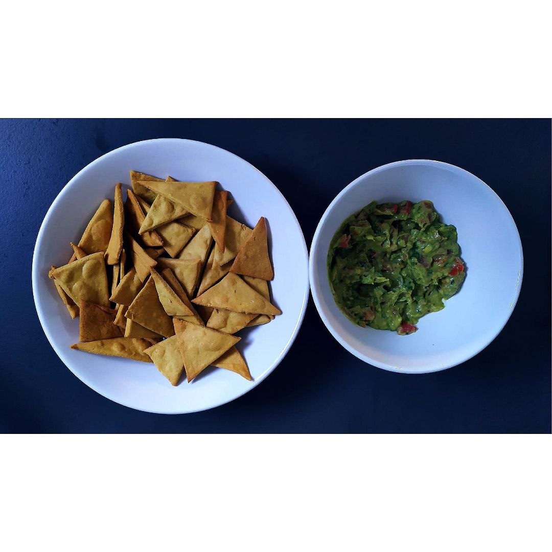 🥑Nachos de garbanzos con guacamole🥑