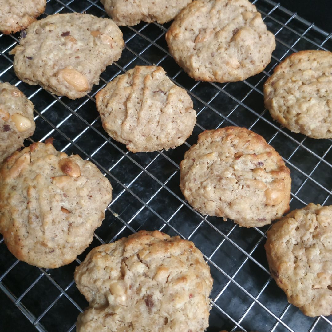 Galletas de espelta, avena y cacahuete