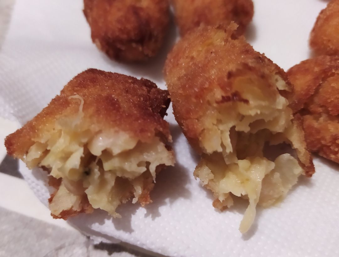 Croquetas vegetarianas de col Paso 4