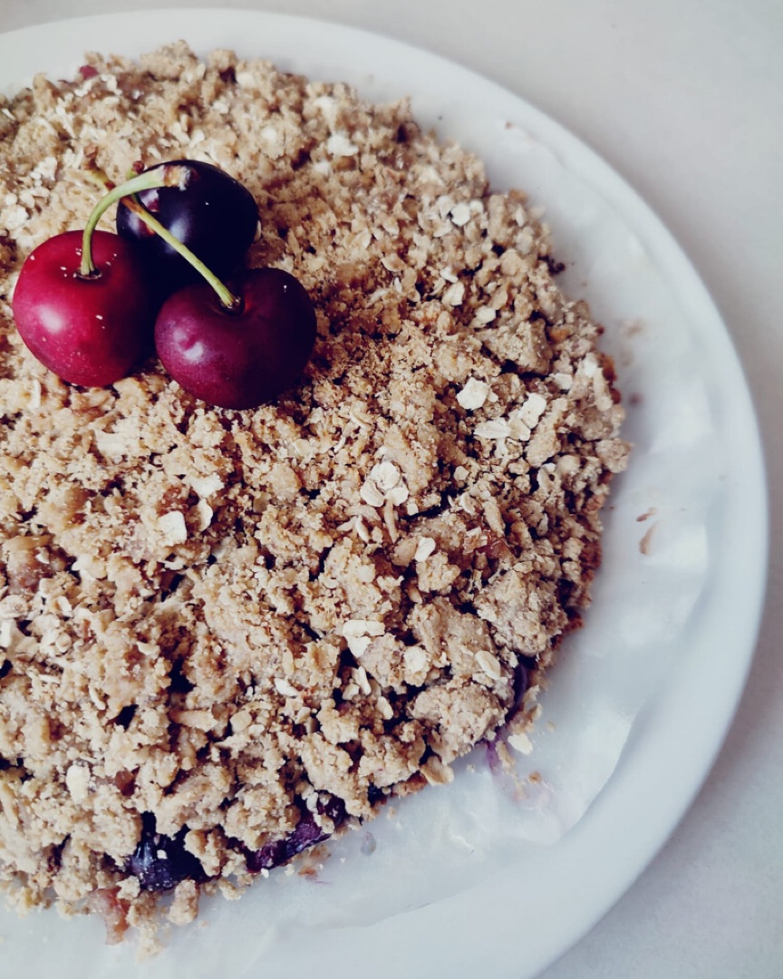 Cherry Crumble Bars 🍒🧈🌾Step 0