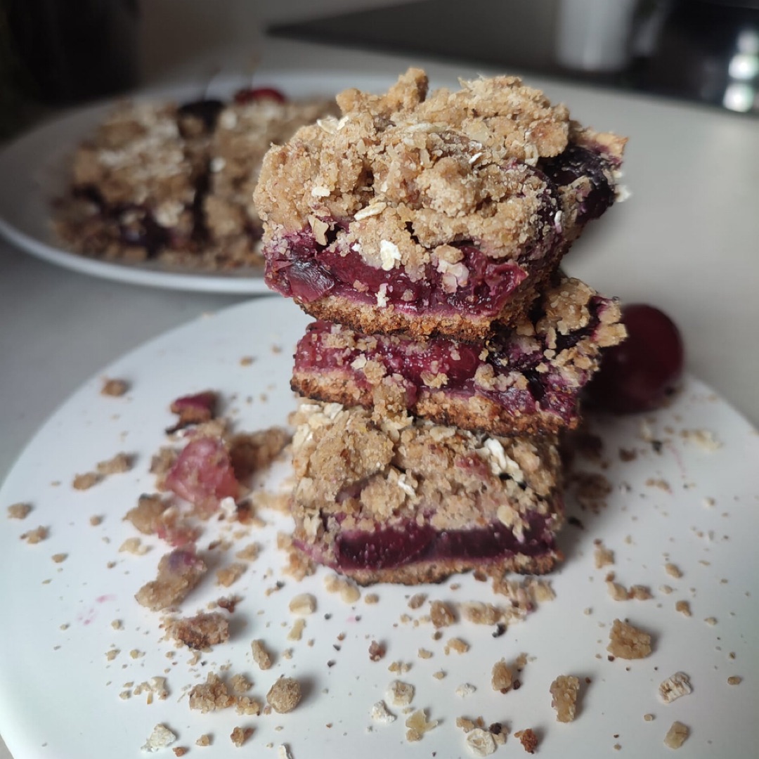 Cherry Crumble Bars 🍒🧈🌾Step 0