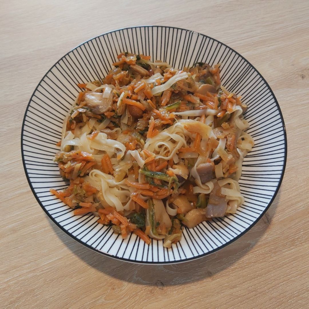 Noodles con verduras Noodles con verduras