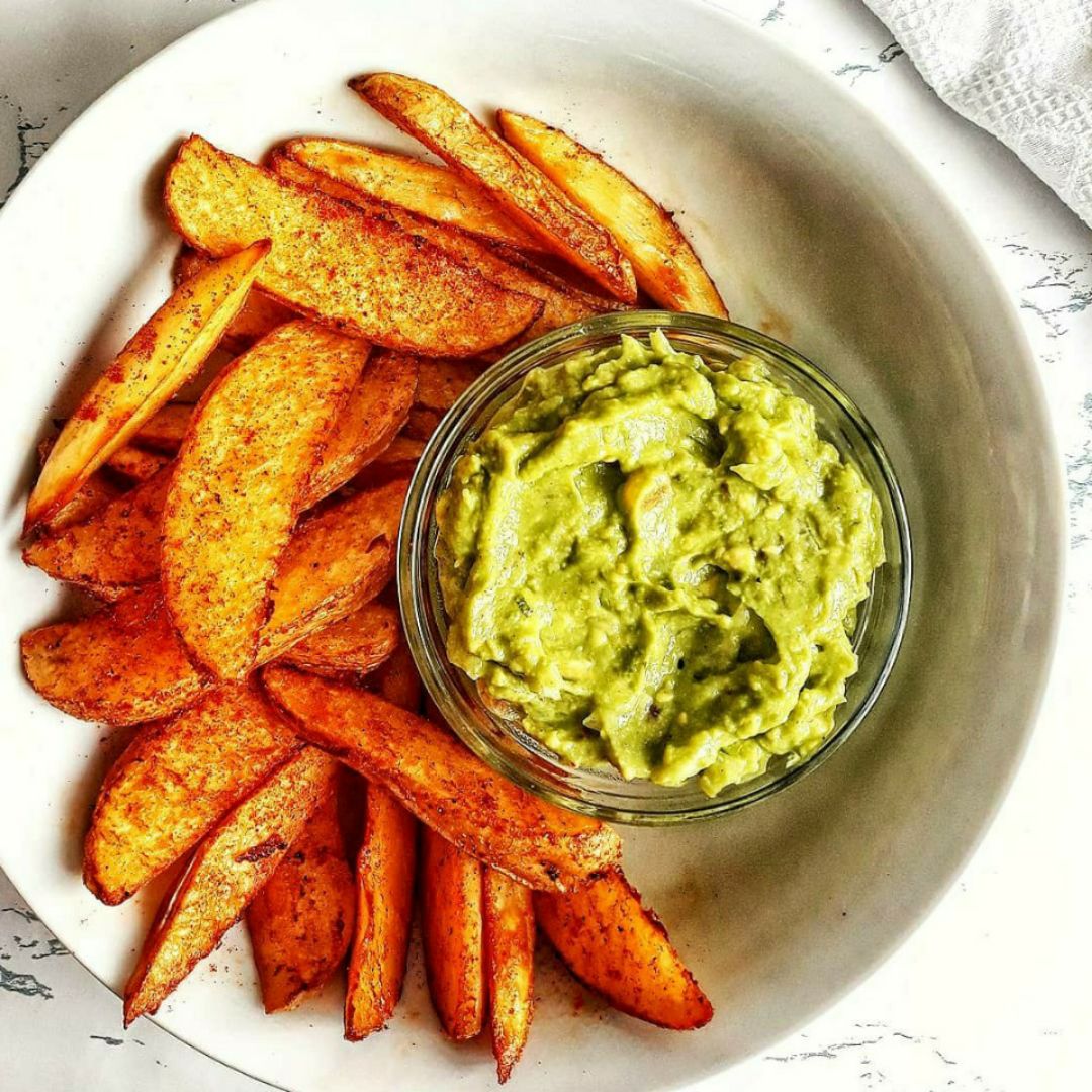 🌱PATATAS GAJO AL PIMENTÓN CON GUACAMOLE🌱