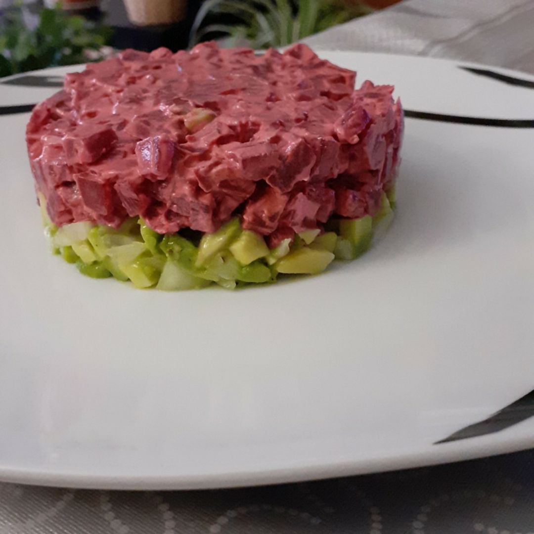 Falso Tartar de remolacha Falso Tartar de remolacha