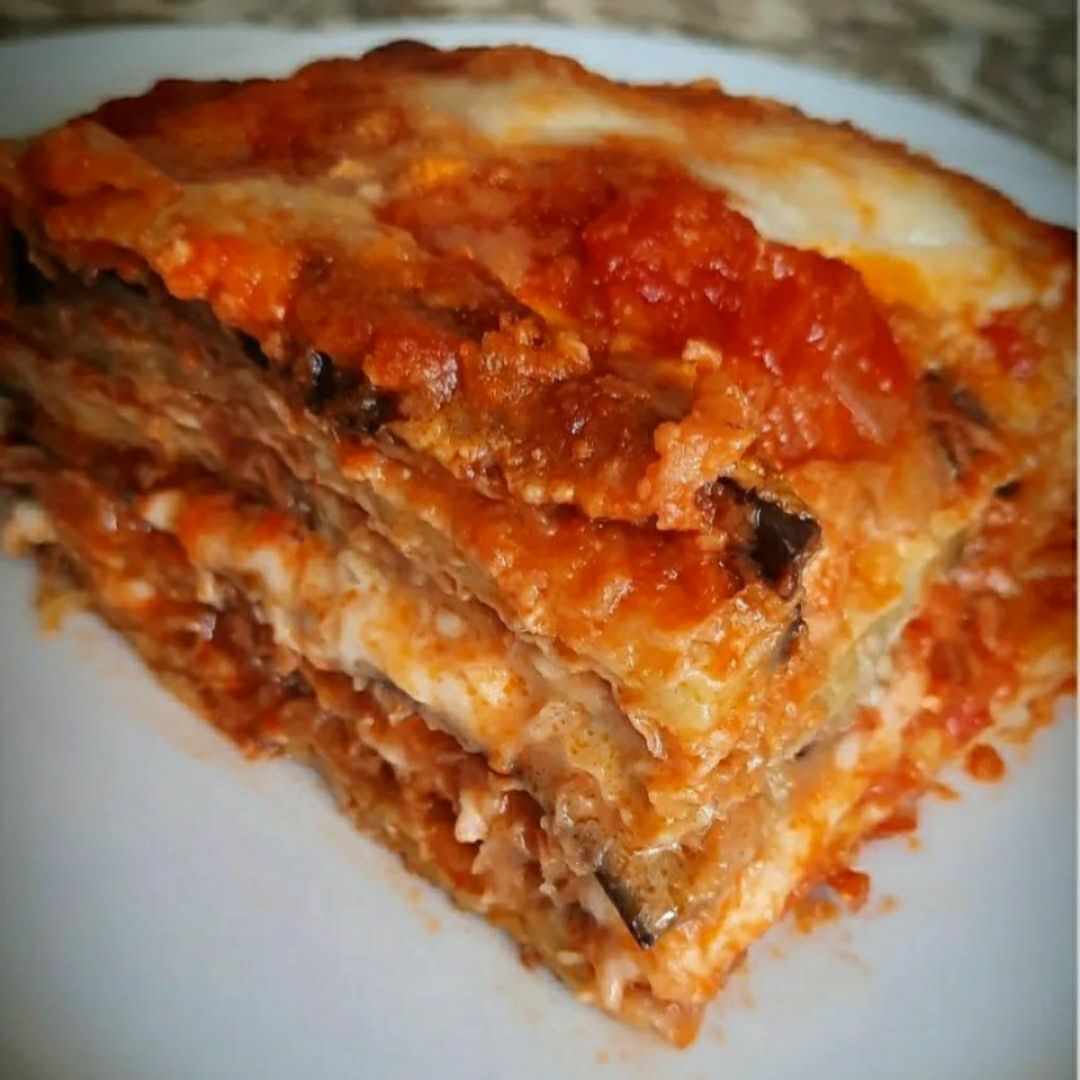 Parmigiana de berenjena Parmigiana de berenjena