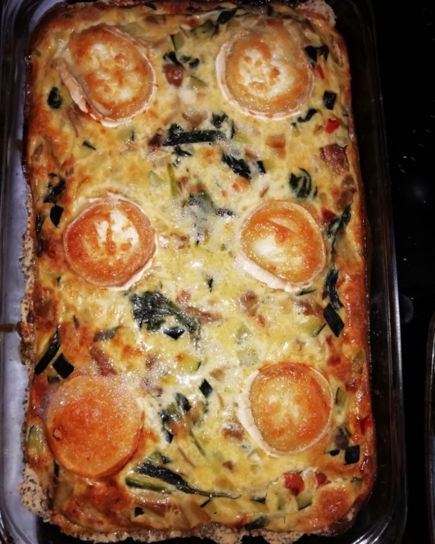 Quiche con masa fit Quiche con masa fit