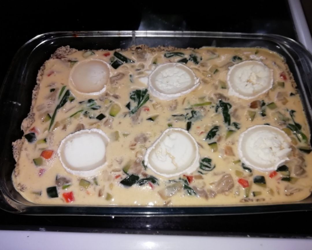 Quiche con masa fit Paso 4 Quiche con masa fit Paso 4