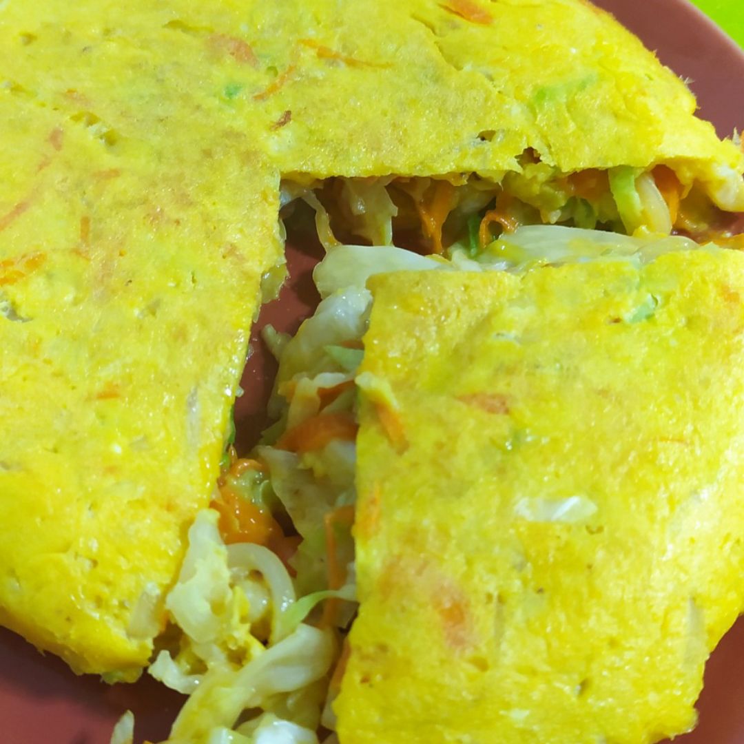 Repollo en tortilla Repollo en tortilla