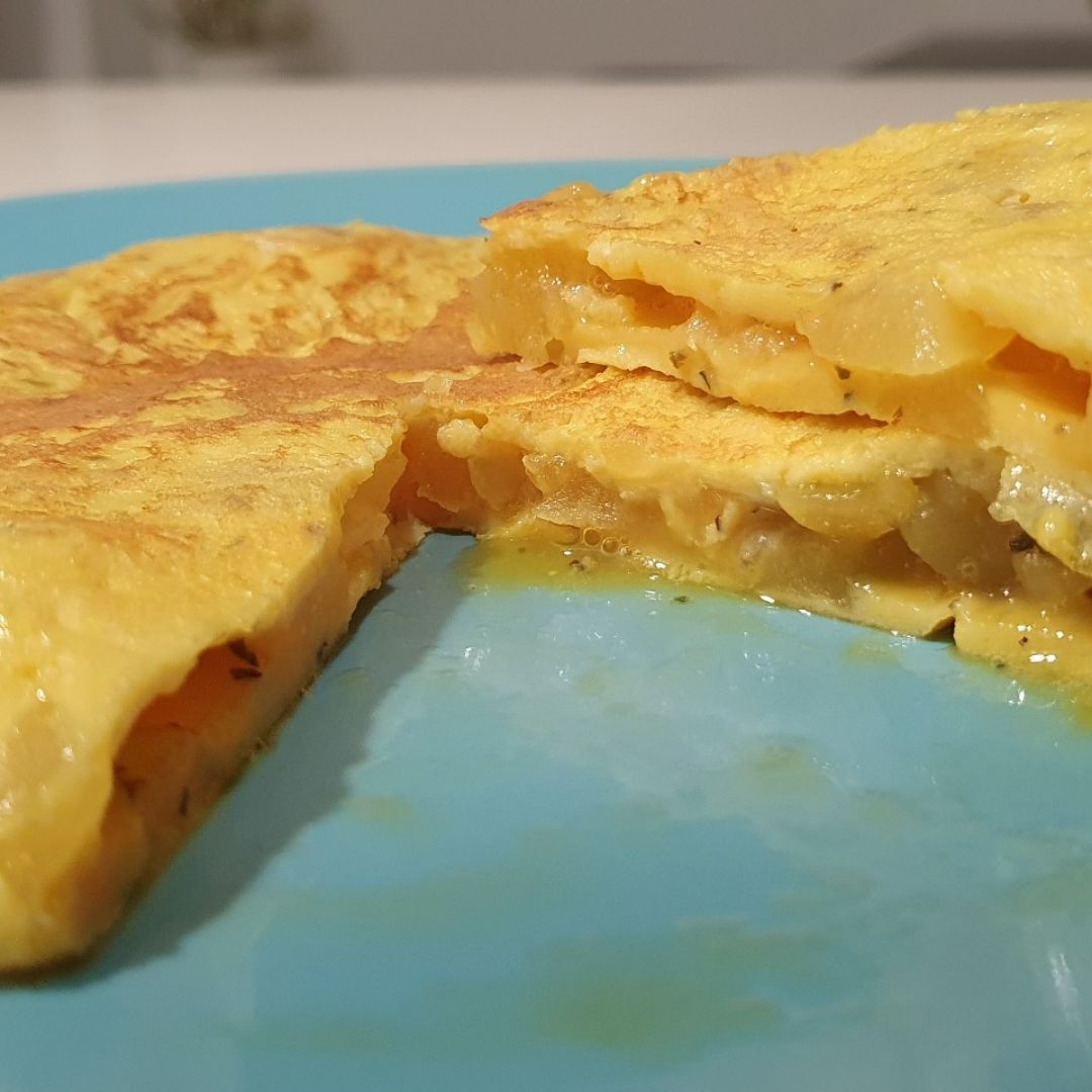 Mini tortilla de patata saludable Mini tortilla de patata saludable