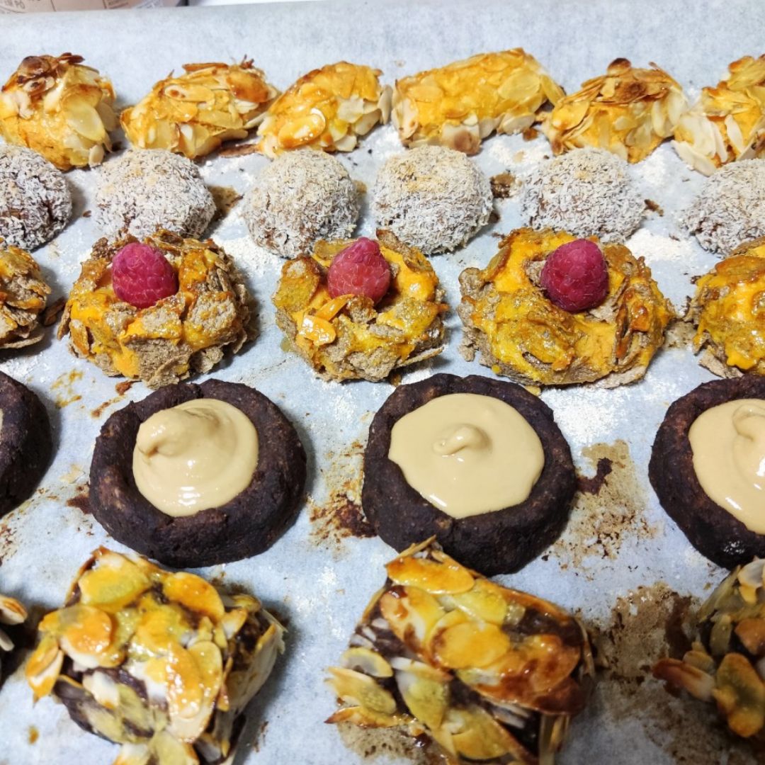 Panellet de Cacao con Almendras Paso 4 Panellet de Cacao con Almendras Paso 4