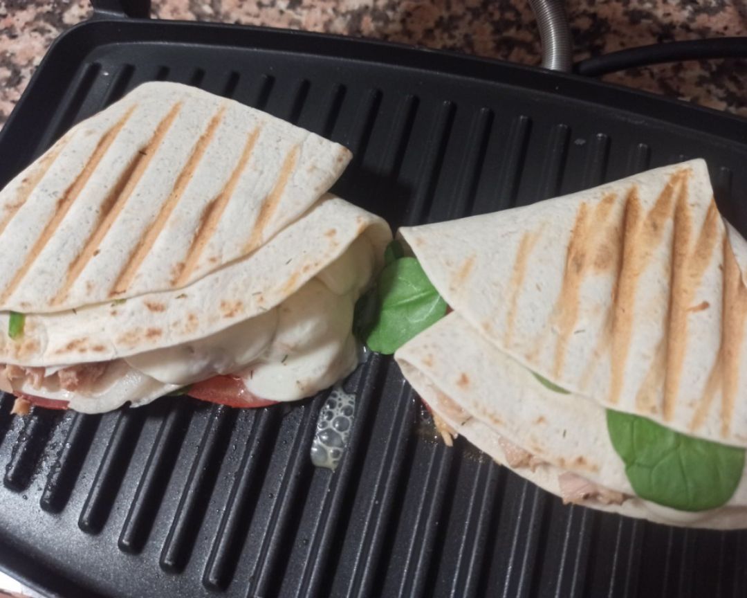 Triángulos de fajita con atún y verdura Paso 7 Triángulos de fajita con atún y verdura Paso 7