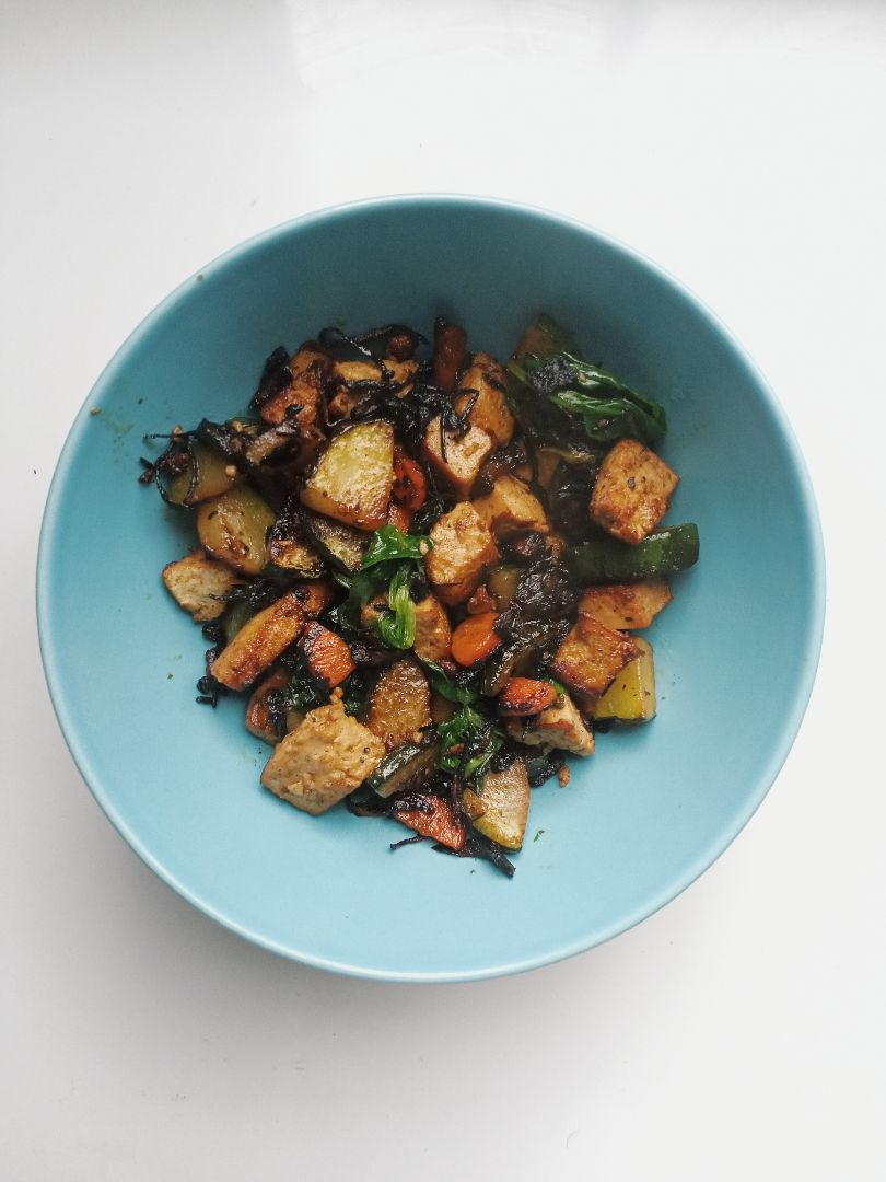 Verduritas con tofu Verduritas con tofu