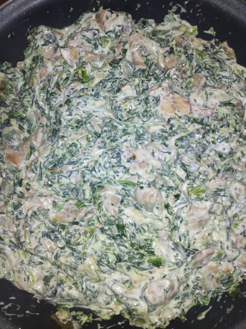 Quiché de espinacas y champiñones Paso 4 Quiché de espinacas y champiñones Paso 4