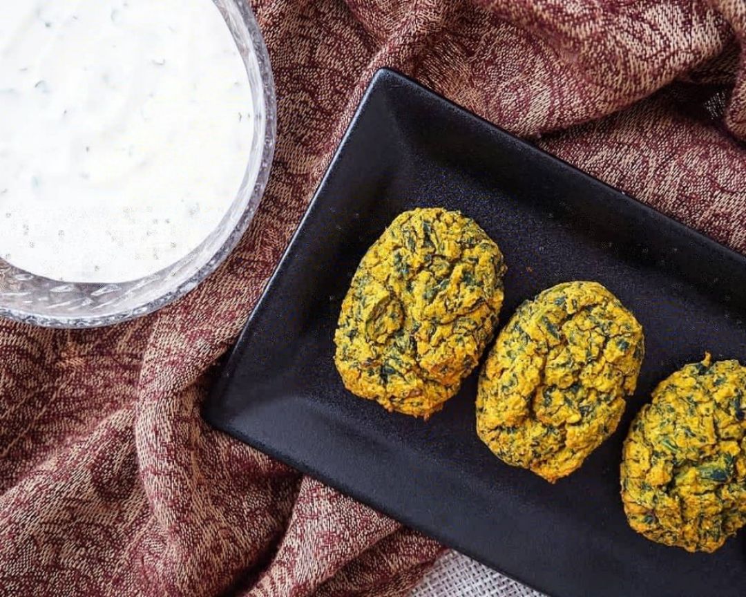 KOFTAS DE GARBANZOS Y ESPINACAS KOFTAS DE GARBANZOS Y ESPINACAS