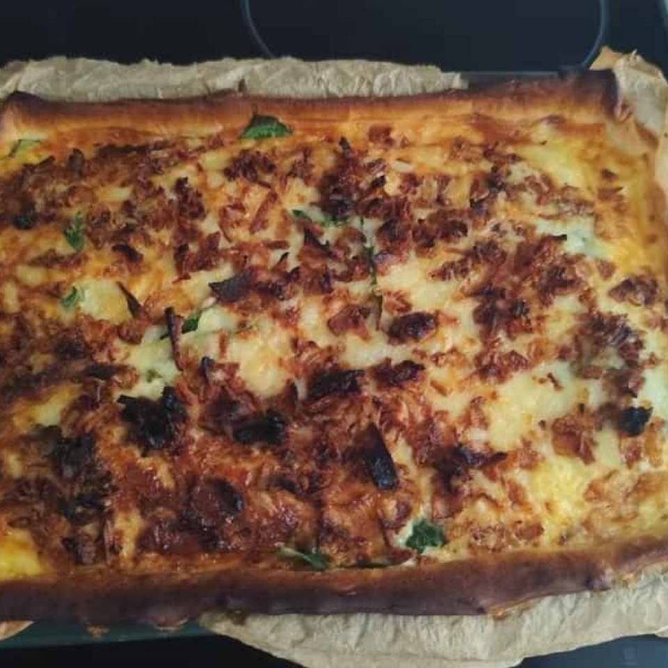 Quiche ligera vegetal y tofu ahumado Quiche ligera vegetal y tofu ahumado