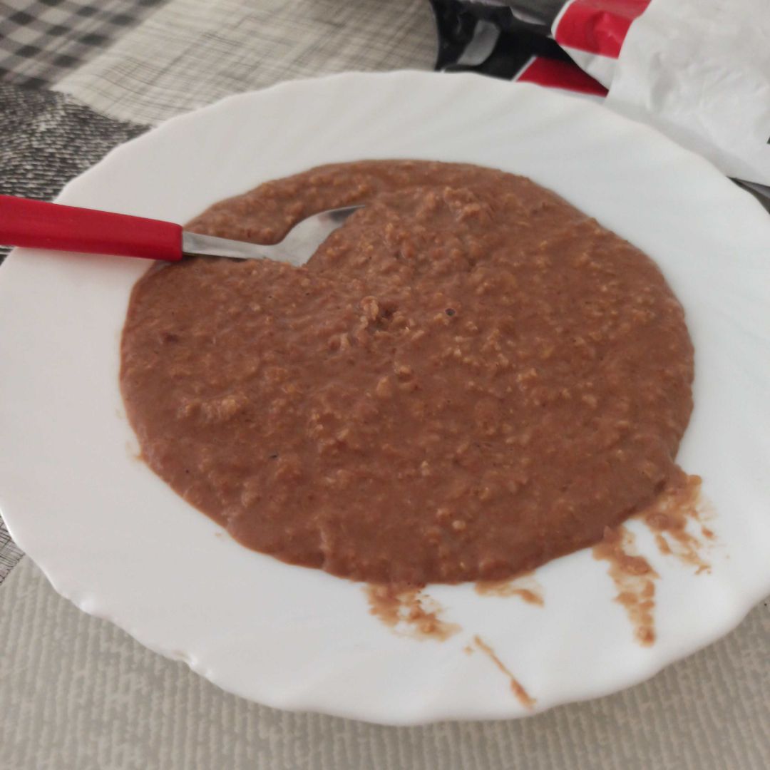 Porridge de avena cacao y melón Paso 1