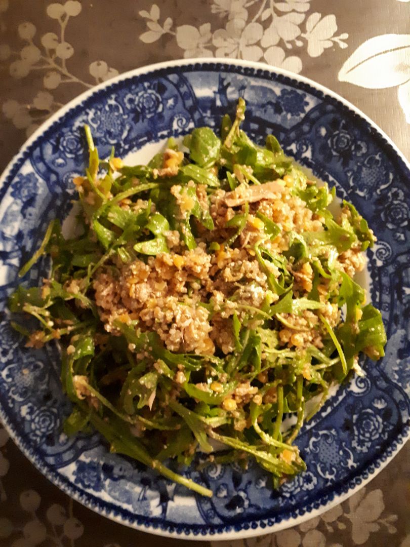 Ensalada de quinoa y lentejas rojas Ensalada de quinoa y lentejas rojas