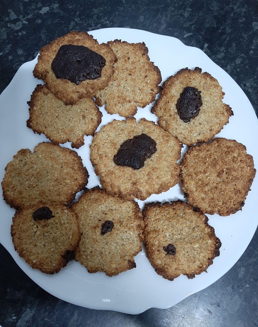 Galletas de avena y chocolate saludables Galletas de avena y chocolate saludables