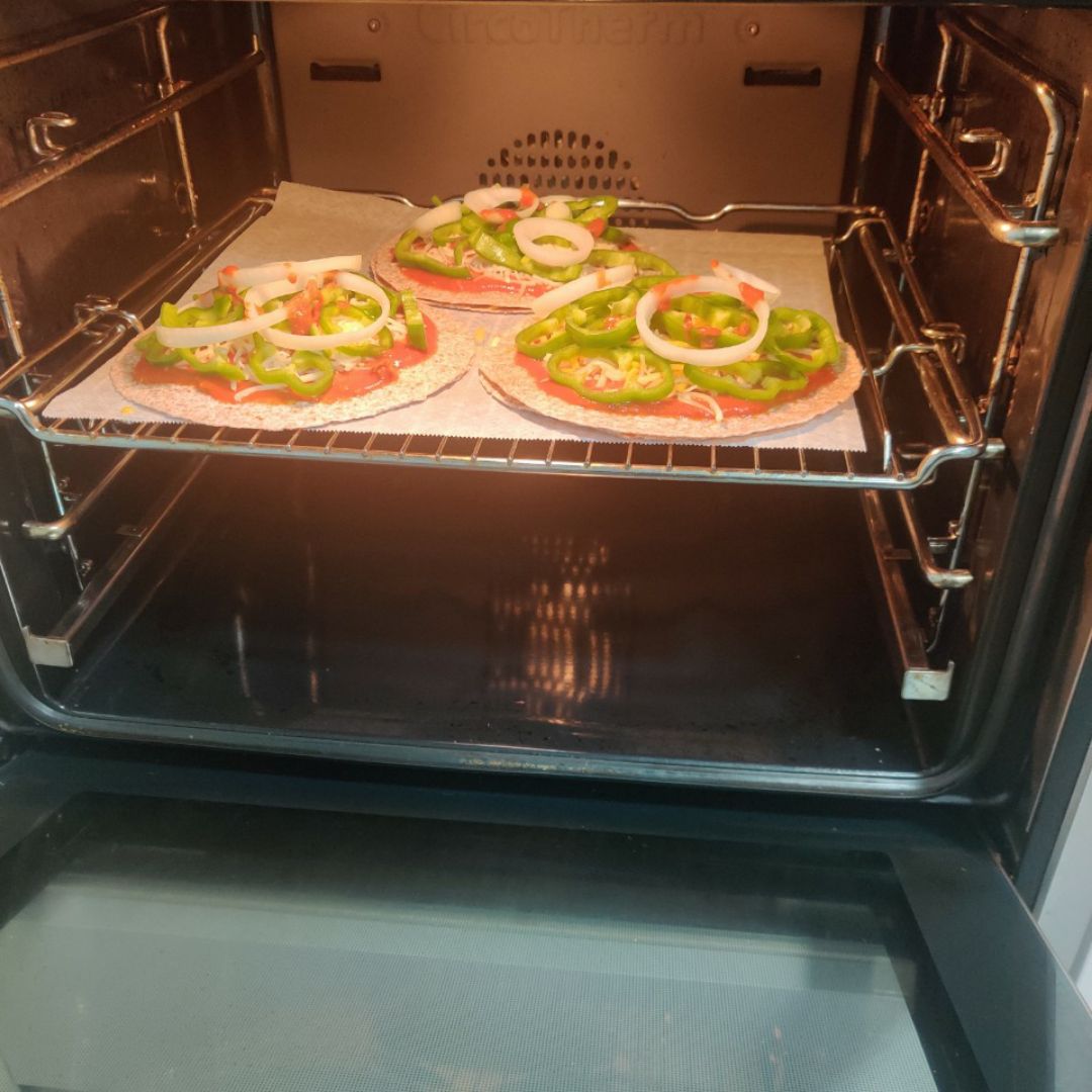 Pizza vegetal con patatas fritas Paso 3 Pizza vegetal con patatas fritas Paso 3