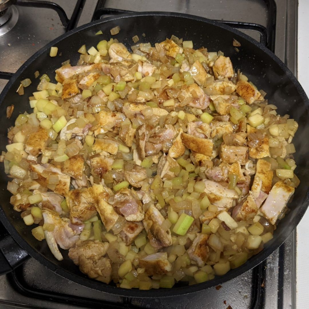 Curry de pollo Paso 4 Curry de pollo Paso 4