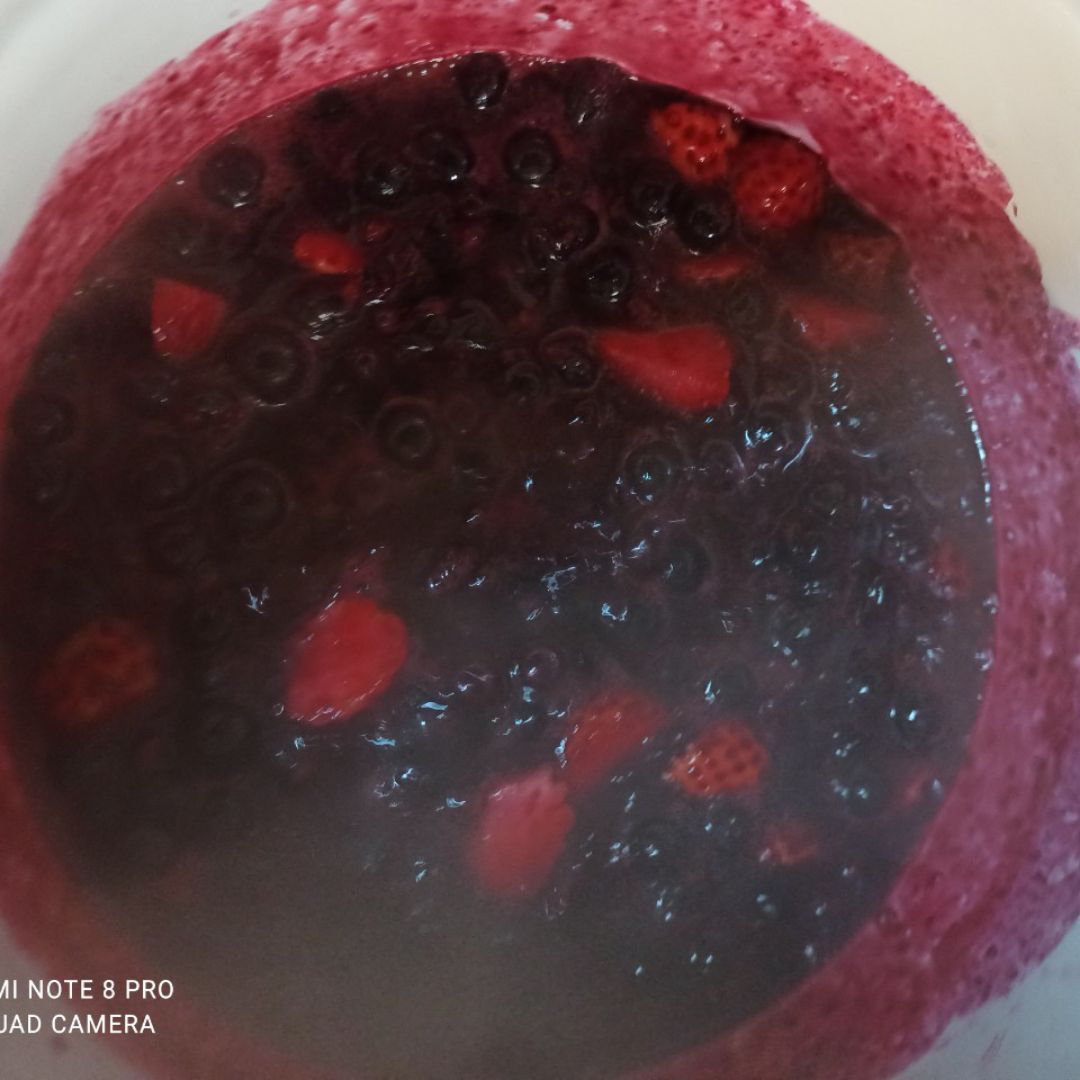 Mermelada de arándanos y fresas Mermelada de arándanos y fresas