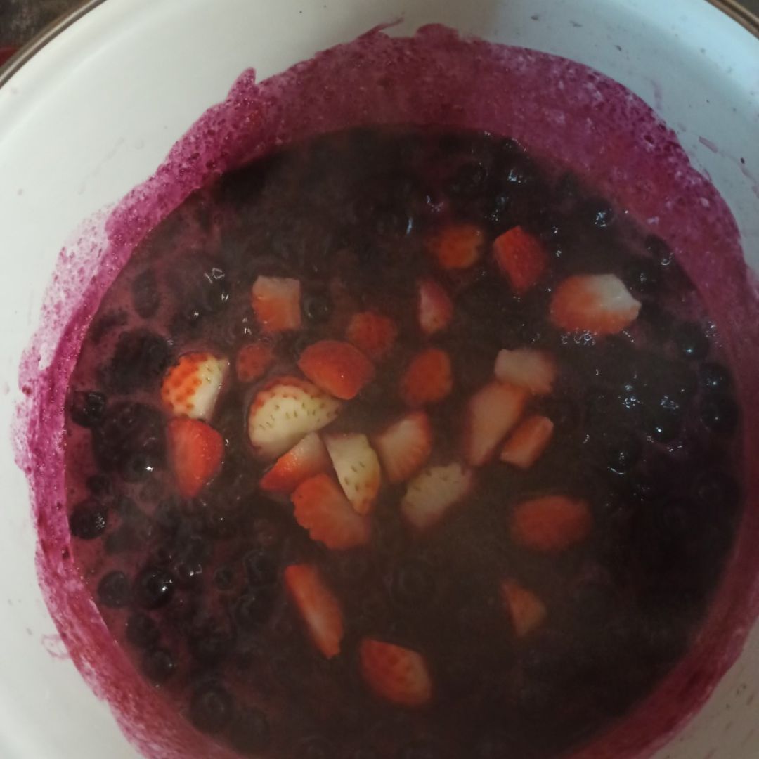 Mermelada de arándanos y fresas Paso 0 Mermelada de arándanos y fresas Paso 0