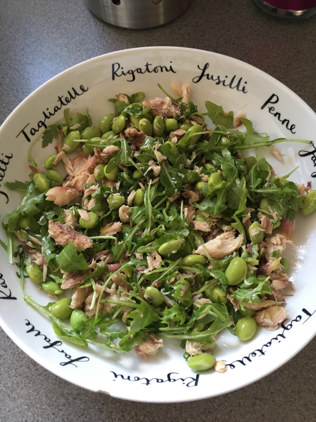 Ensalada de Edamame y Rúcula